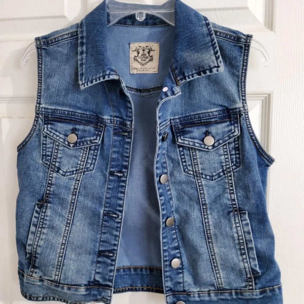 Blue jean vest